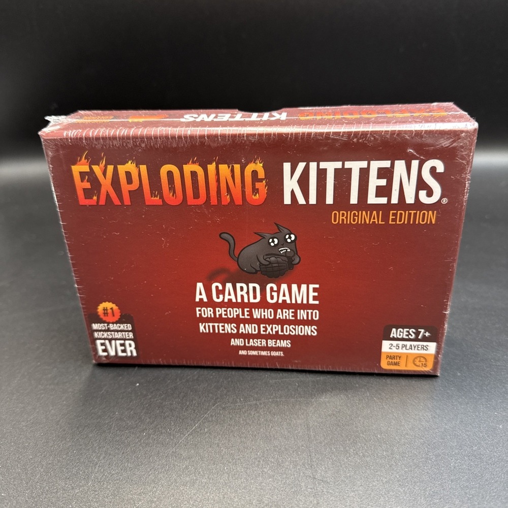 Exploding Kittens ORIGINAL Edition Card Game Ages 7+ Family Fun - SEALED NEW